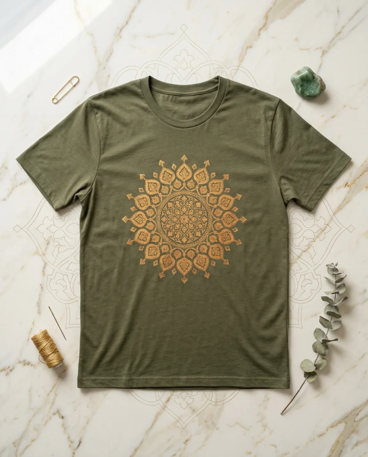 Medallion Classic Tee — Olive